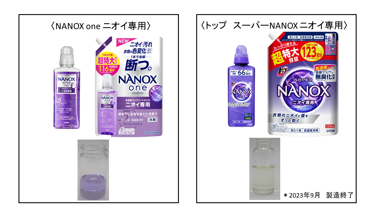 NANOX one ニオイ専用」の液体の色は何色ですか。